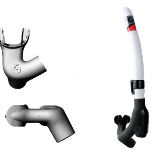 Gull Snorkel Super Bullet Black Silicone